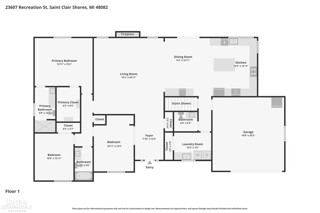 23607 Recreation Street St. Clair Shores City MI 48082