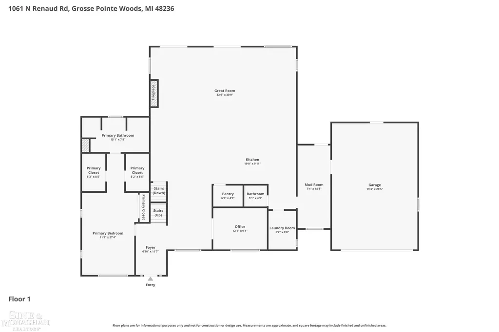 1061 N Renaud Road Grosse Pointe Woods City MI 48236