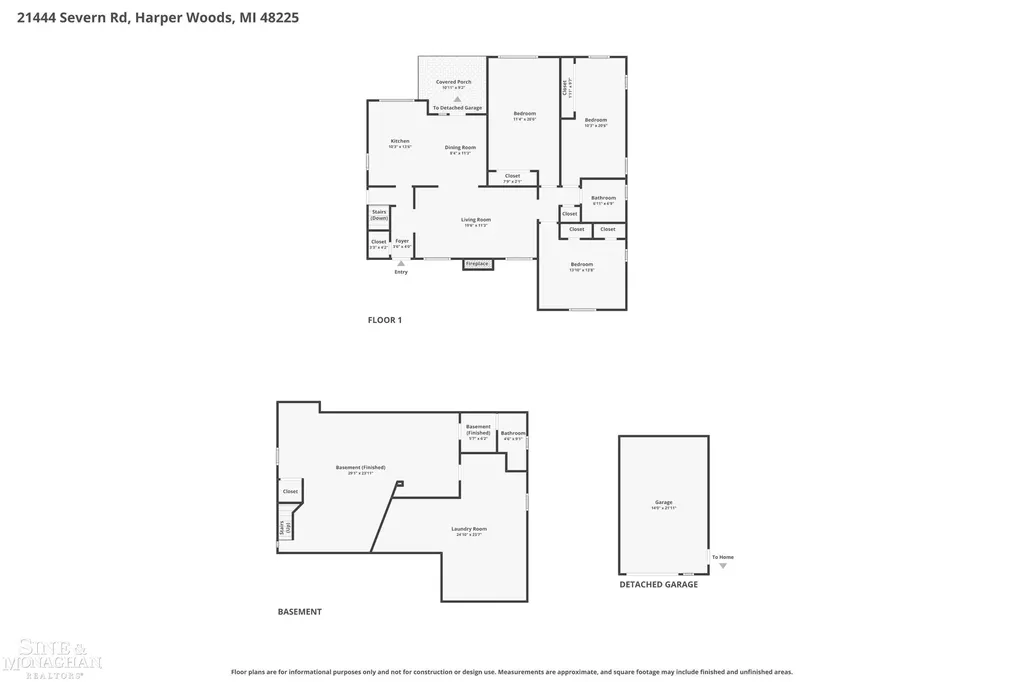 21444 Severn Road Harper Woods City MI 48225