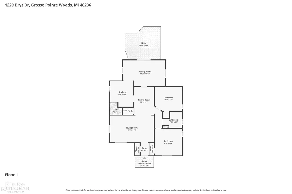 1229 Brys Drive Grosse Pointe Woods City MI 48236