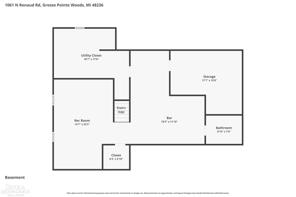 1061 N Renaud Road Grosse Pointe Woods City MI 48236