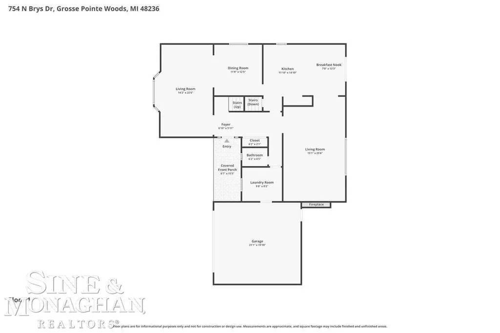 754 N Brys Drive Grosse Pointe Woods City MI 48236