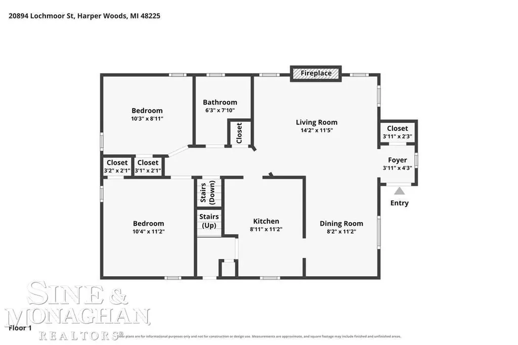 20894 Lochmoor Street Harper Woods City MI 48225