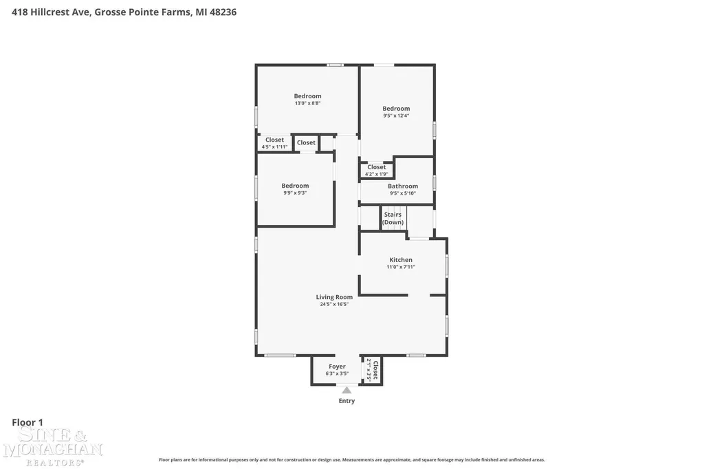 418 Hillcrest Avenue Grosse Pointe Farms City MI 48236