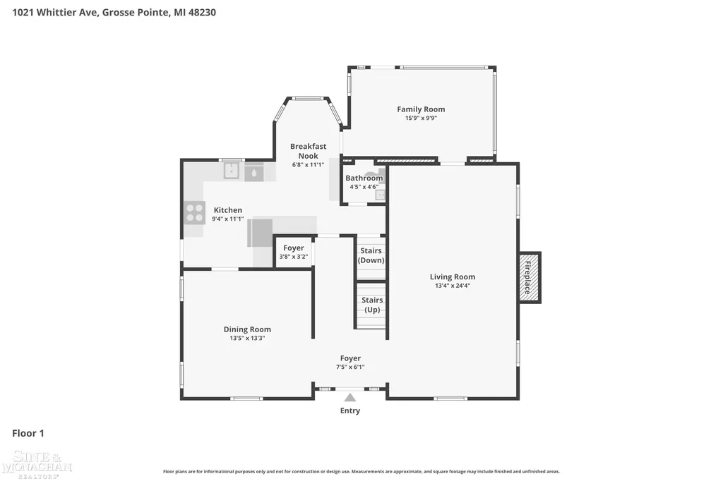 1021 Whittier Road Grosse Pointe Park City MI 48230