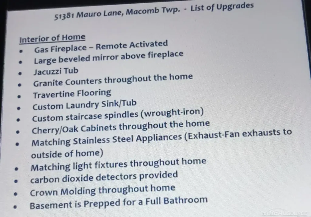 51381 Mauro Lane Macomb Township MI 48042