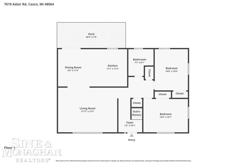 7619 Adair Road Casco Township MI 48064