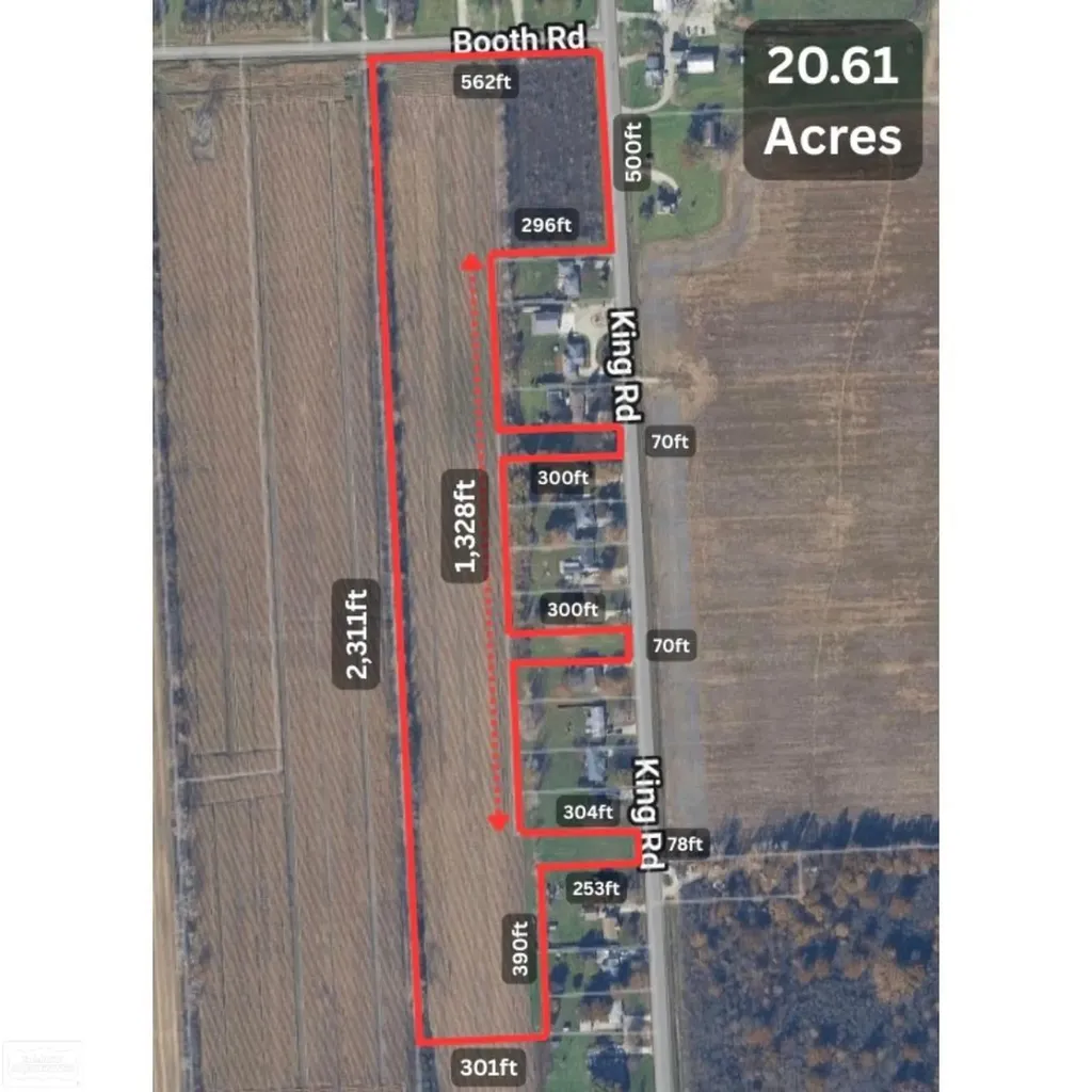 Booth Road China Township MI 48054