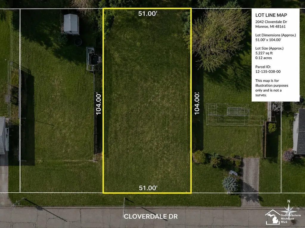 2042 Cloverdale Drive Monroe City MI 48161