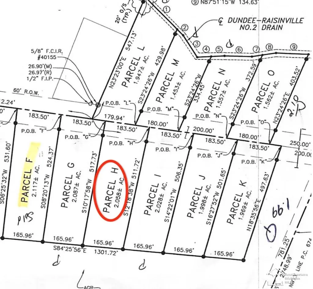 11135 S Custer (lot H) Road Raisinville Township MI 48161