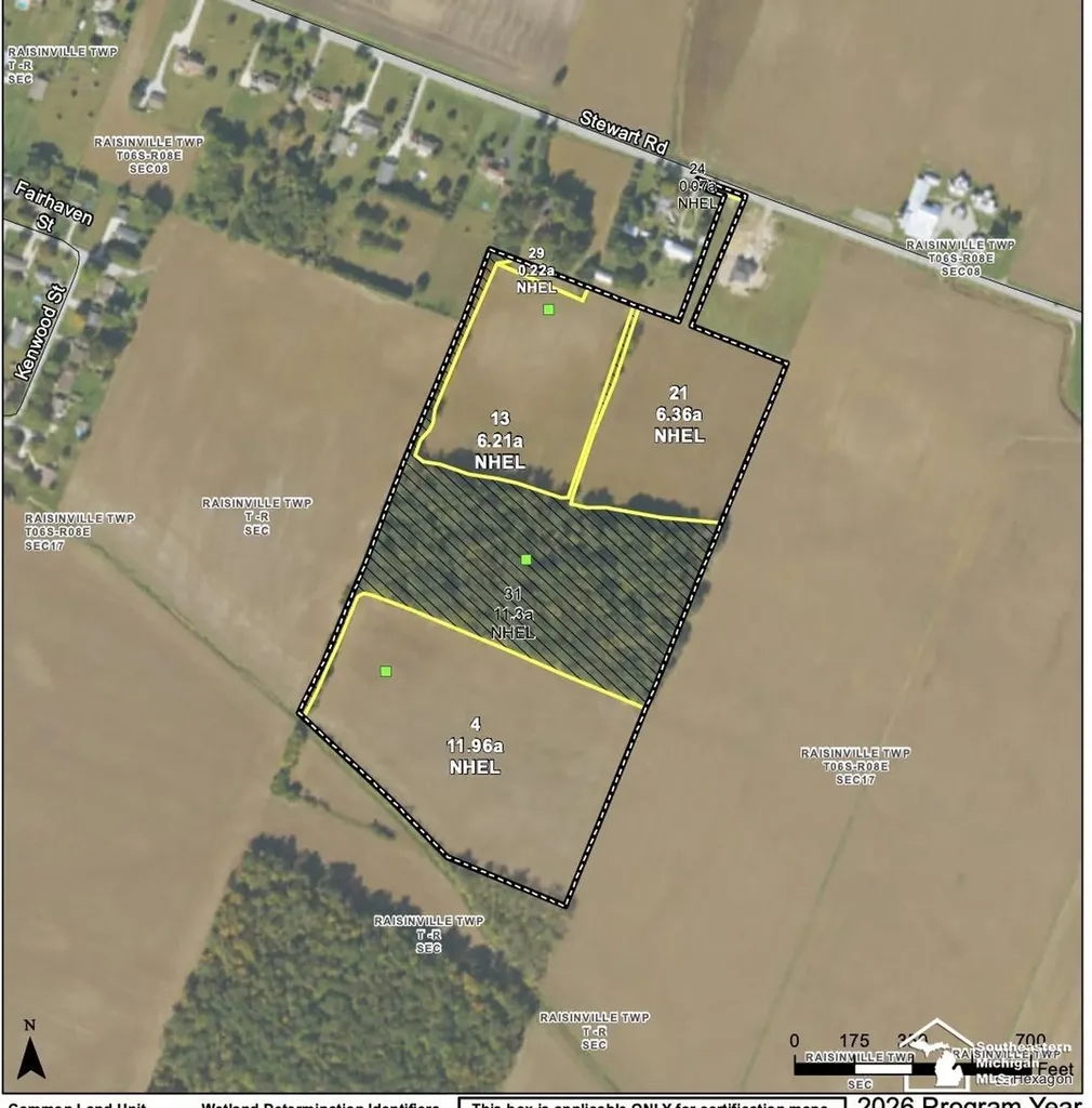 Stewart Road Raisinville Township MI 48162
