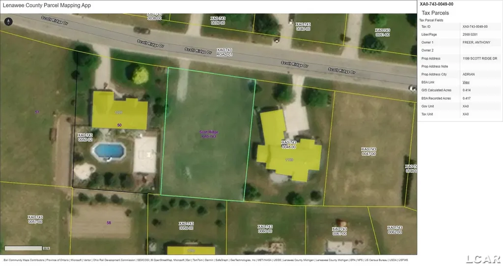 1199 Scott Ridge Drive Adrian City MI 49221