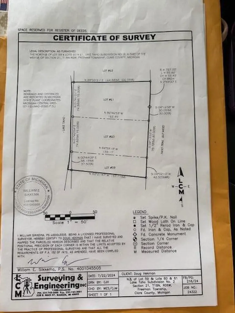 3919 Lake Taho Trail Freeman Township MI 48632