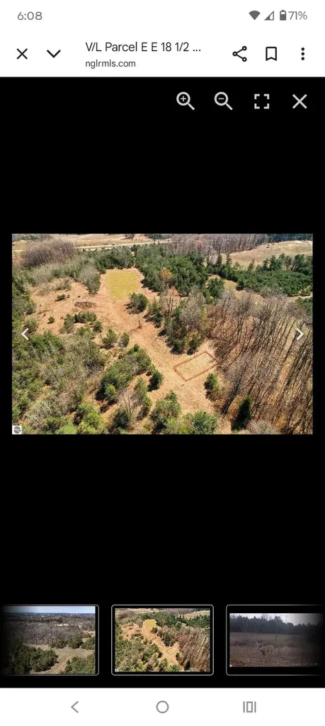 V/l Parcel F E 18 1/2 Road Cedar Creek Township MI 49663