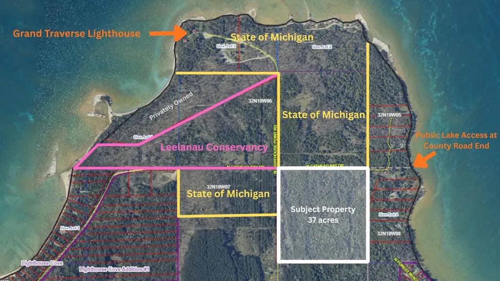 V/l 37 Acres N Cathead Bay Drive Leelanau Township MI 49670