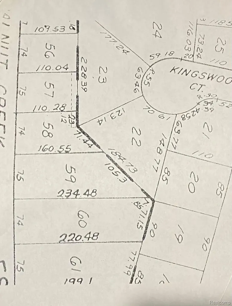 Lot 57 Walnut Creek Drive Flint City MI 48507
