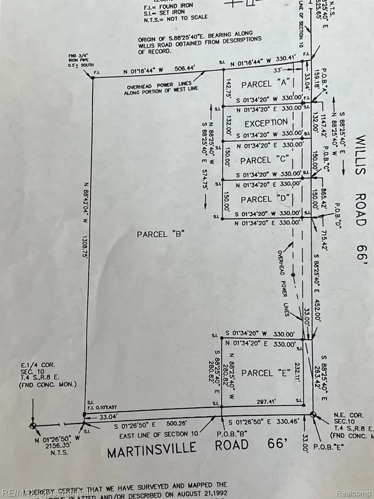 00000 Martinsville Road Sumpter Township MI 48111