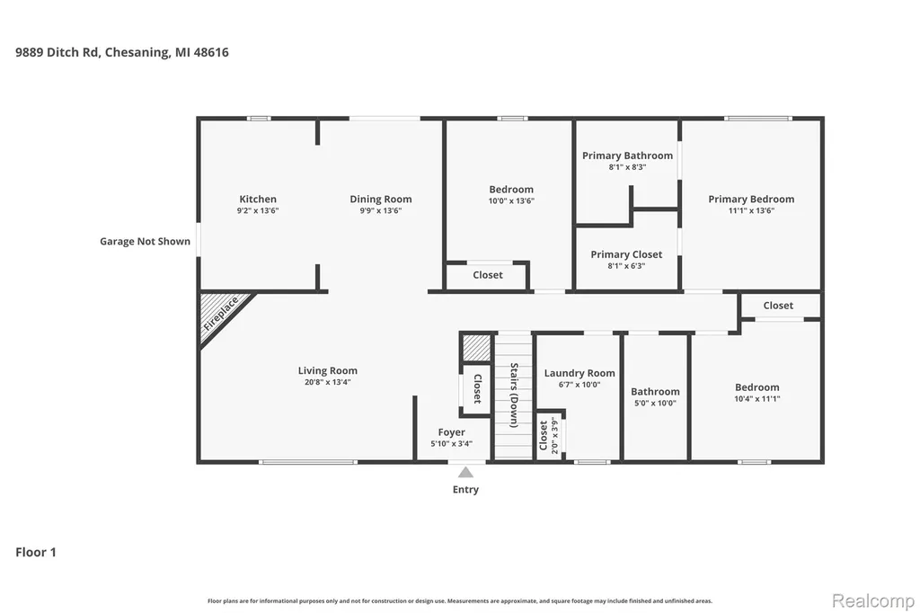 9889 Ditch Road Chesaning Township MI 48616