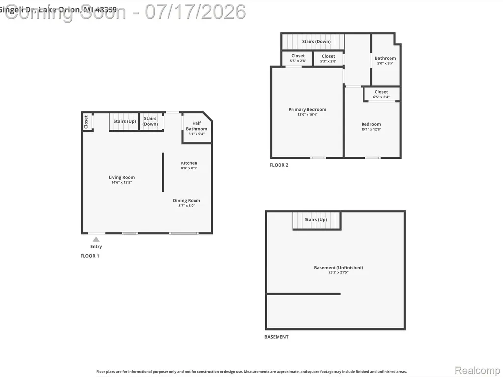 3404 Gingell Drive Orion Charter Township MI 48359