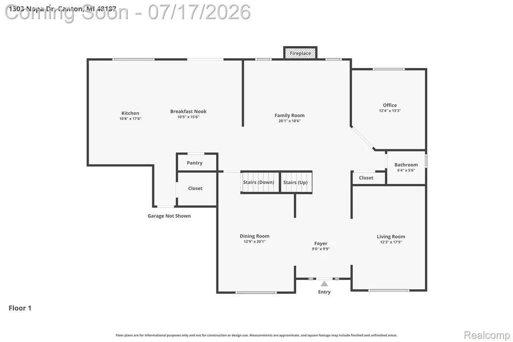1303 Napa Drive Canton Charter Township MI 48187