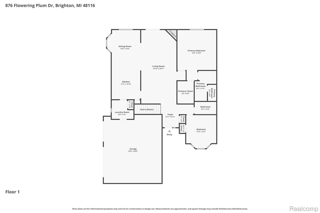 876 Flowering Plum Drive Brighton City MI 48116