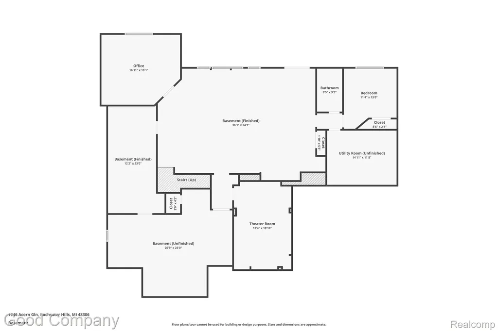 1946 Acorn Glen Rochester Hills City MI 48306