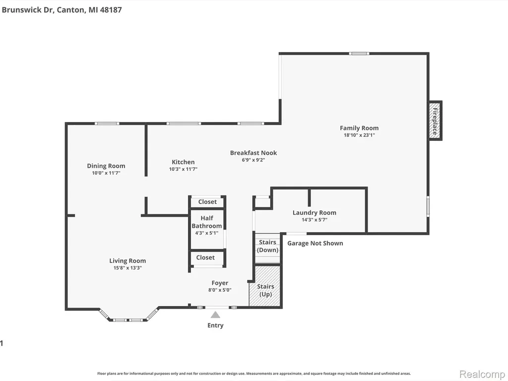 45414 Brunswick Drive Canton Charter Township MI 48187