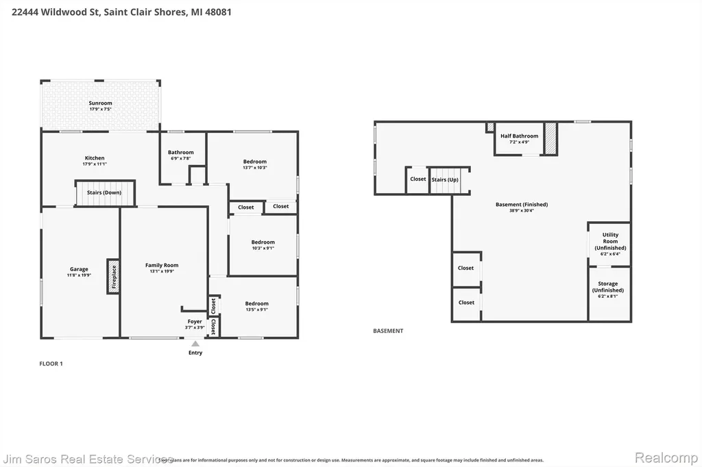 22444 Wildwood Street St. Clair Shores City MI 48081