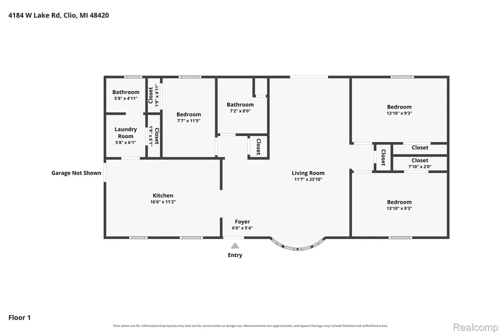 4184 W Lake Road Vienna Charter Township MI 48420