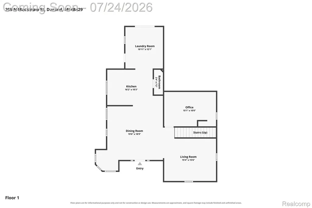 205 N Mackinaw Street Durand City MI 48429