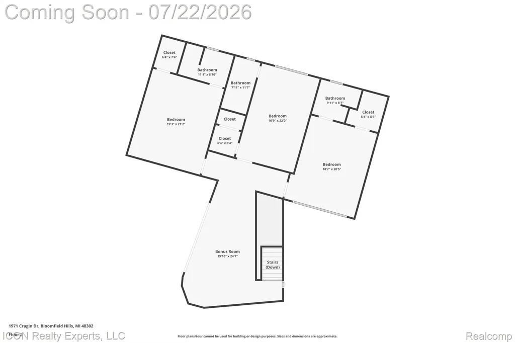 1971 Cragin Drive Bloomfield Hills City MI 48302