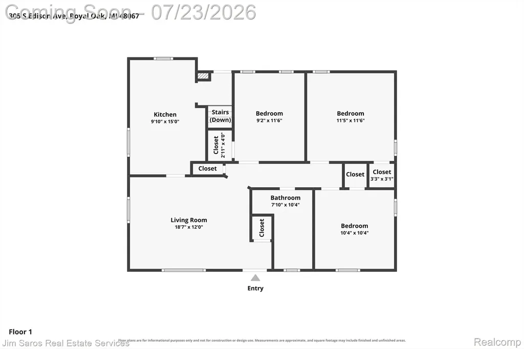 305 S Edison Avenue Royal Oak City MI 48067
