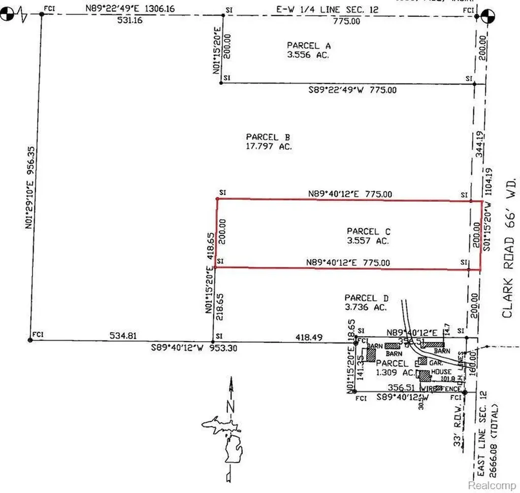20826 Clark Road Sumpter Township MI 48111