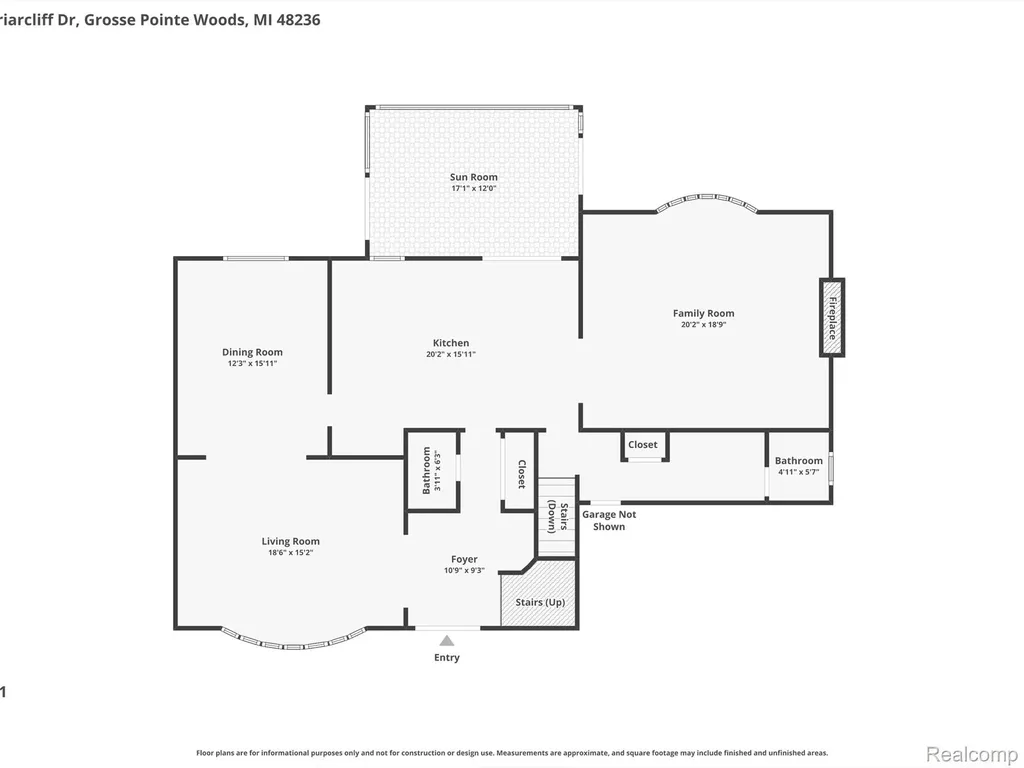 883 Briarcliff Drive Grosse Pointe Woods City MI 48236