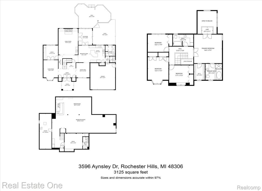 3596 Aynsley Drive Rochester Hills City MI 48306