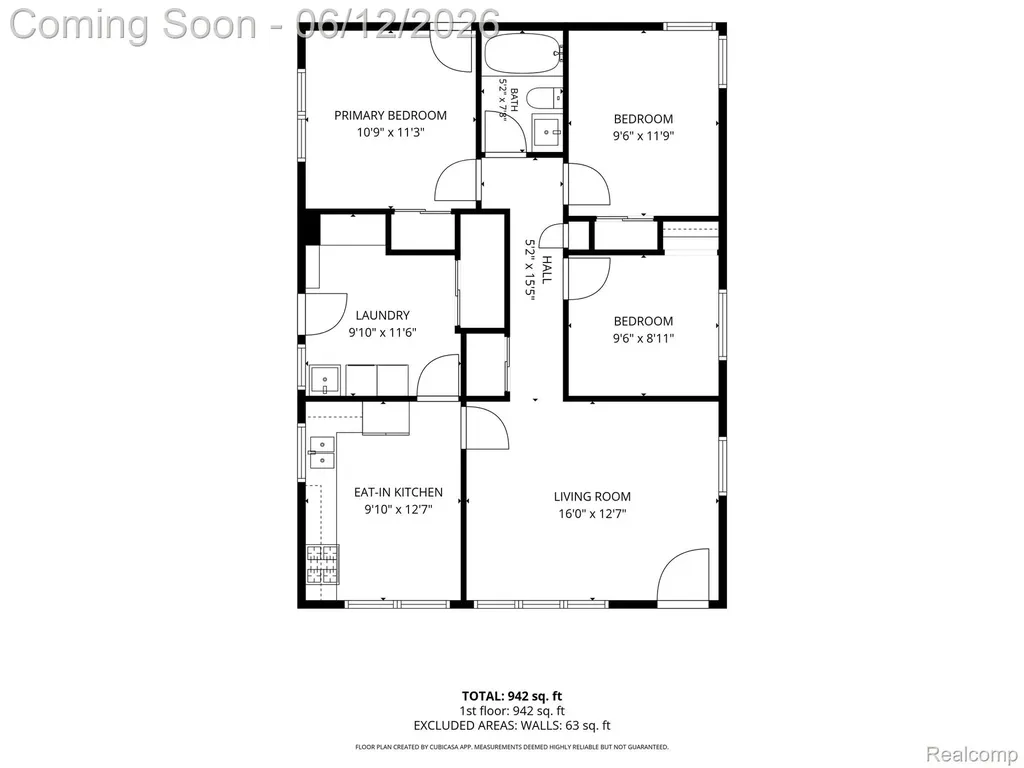 18525 Hinton Street Riverview City MI 48193
