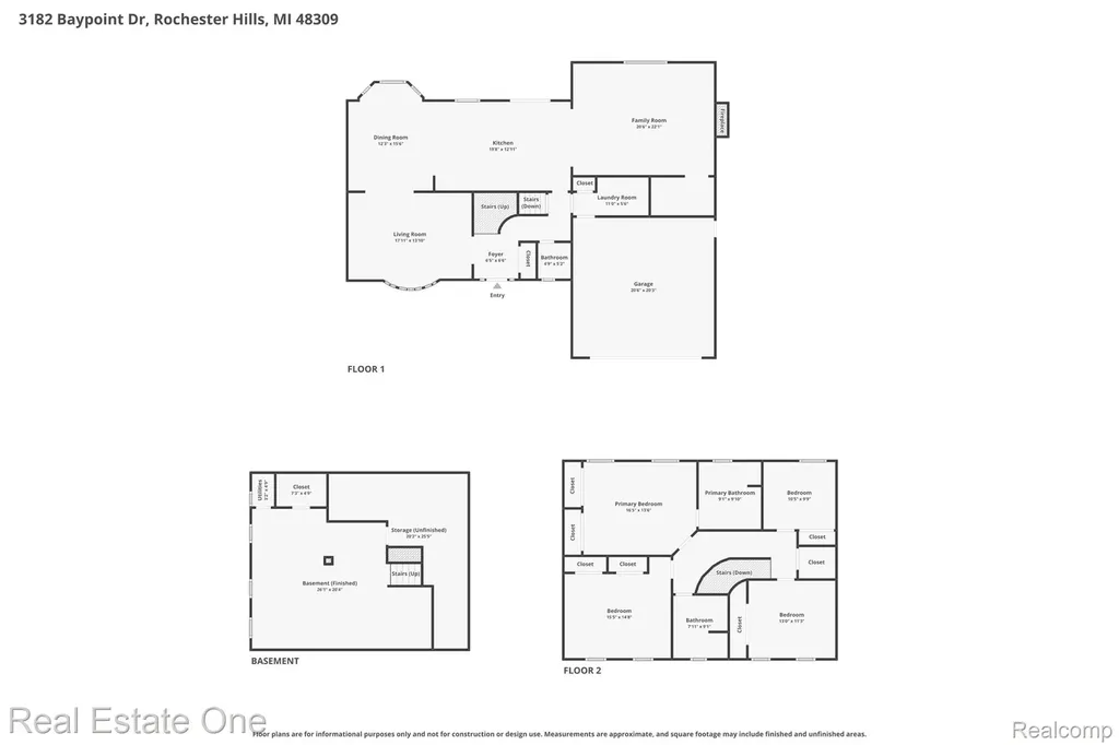 3182 Baypoint Drive Rochester Hills City MI 48309