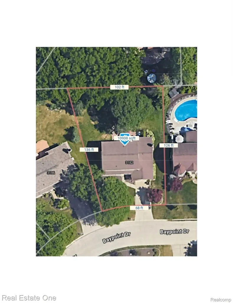 3182 Baypoint Drive Rochester Hills City MI 48309