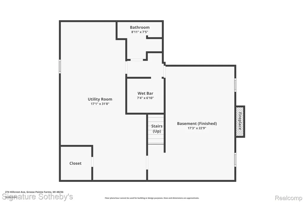 274 Hillcrest Avenue Grosse Pointe Farms City MI 48236