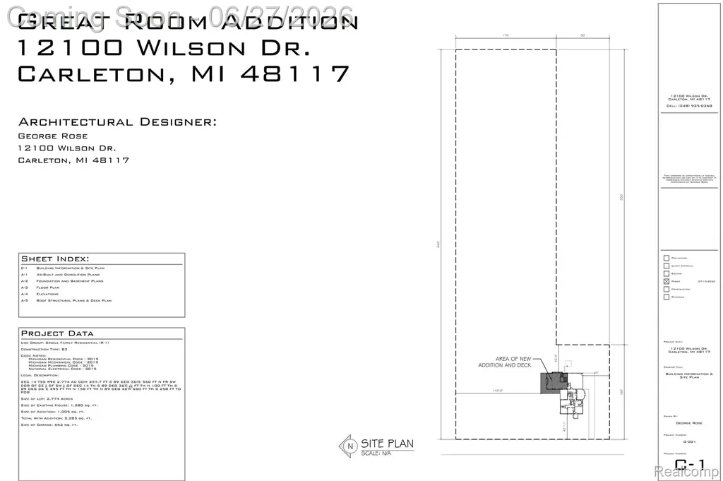 12100 Wilson Drive Ash Township MI 48117