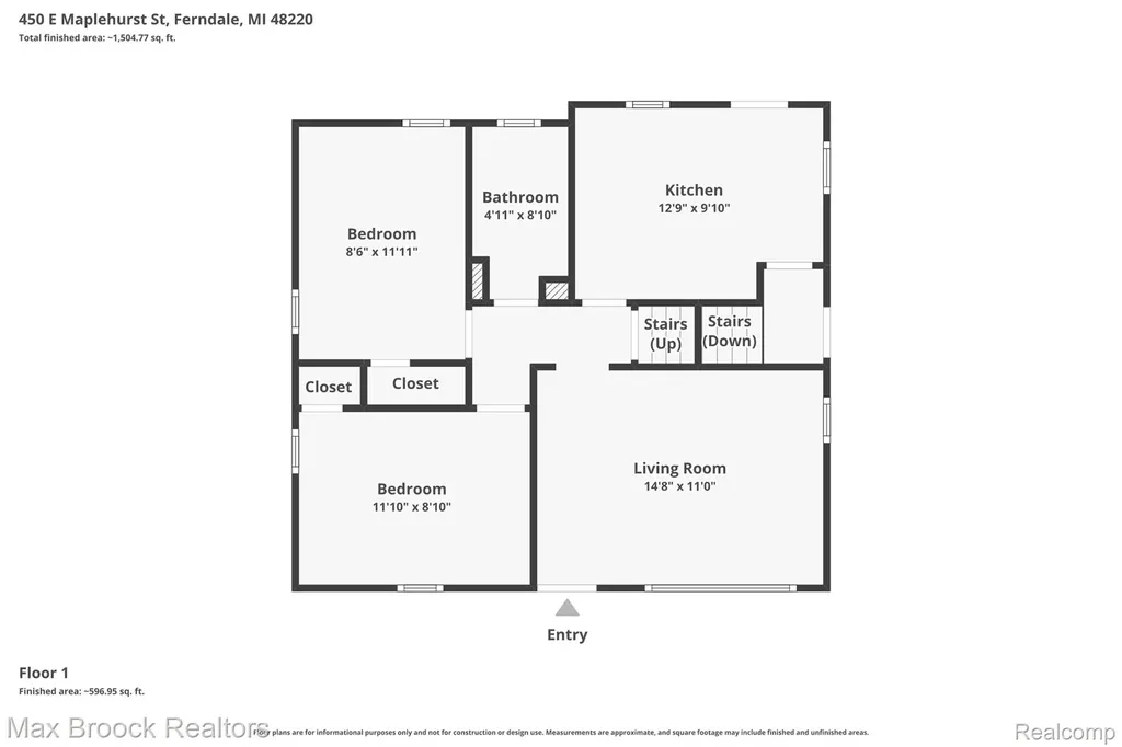 450 E Maplehurst Street Ferndale City MI 48220
