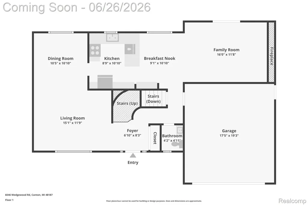 6046 Wedgewood Road Canton Charter Township MI 48187