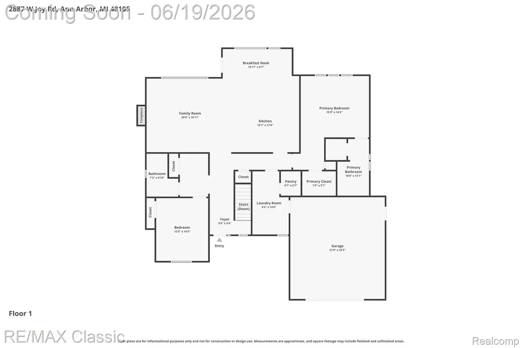 2887 W Joy Road Webster Township MI 48105