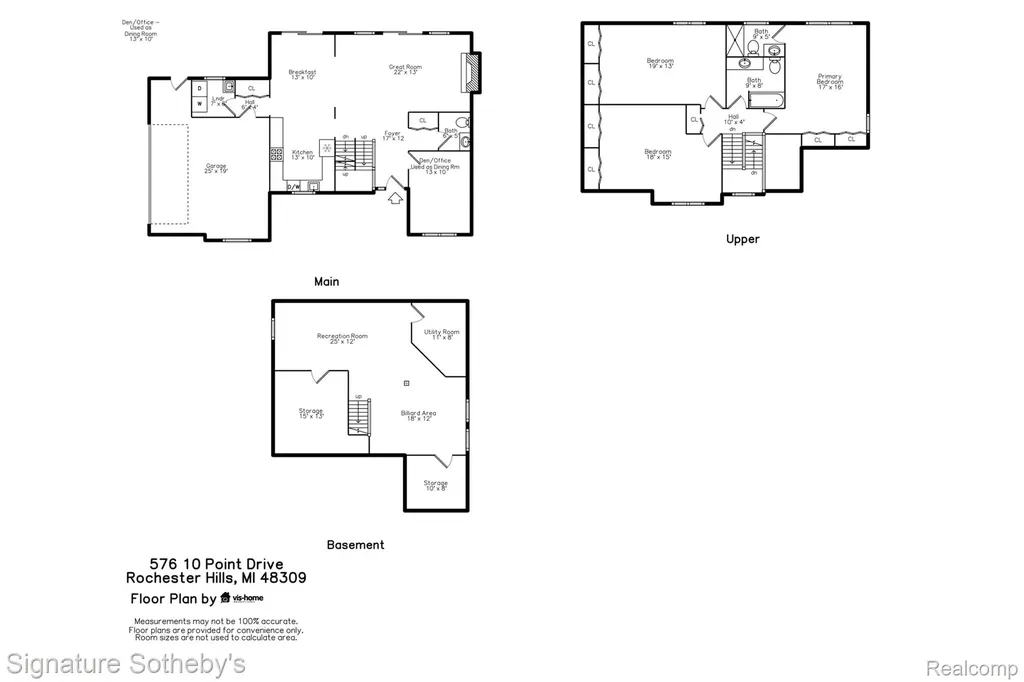 576 Ten Point Drive Rochester Hills City MI 48309