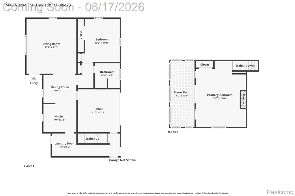 7447 Russell Street Richfield Township MI 48423