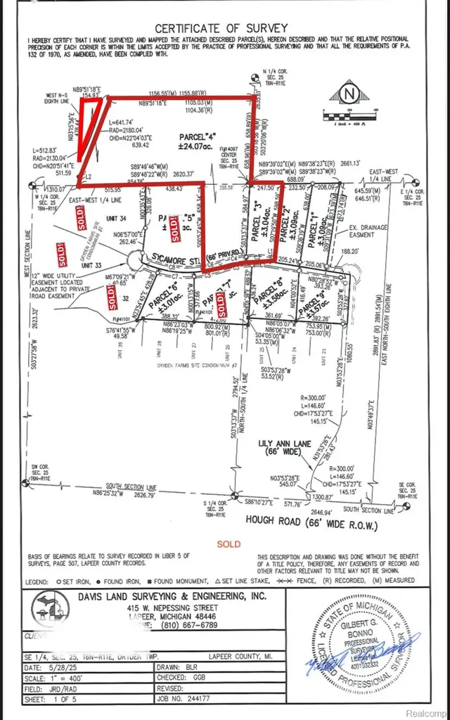 Parcel 4 Sycamore Street Dryden Township MI 48428