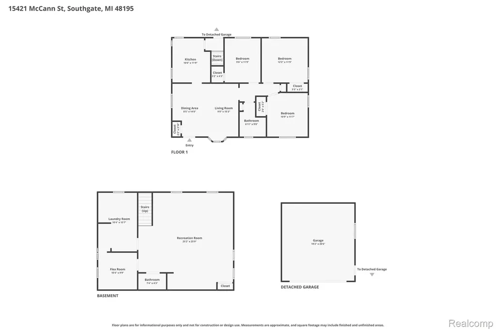 15421 Mccann Street Southgate City MI 48195