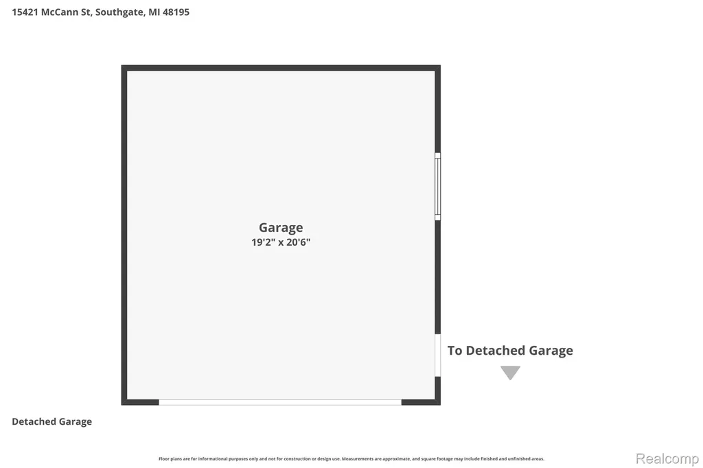 15421 Mccann Street Southgate City MI 48195