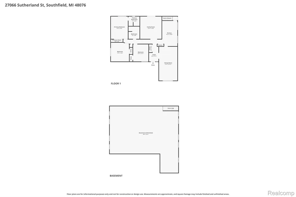 27066 Sutherland Street Southfield City MI 48076
