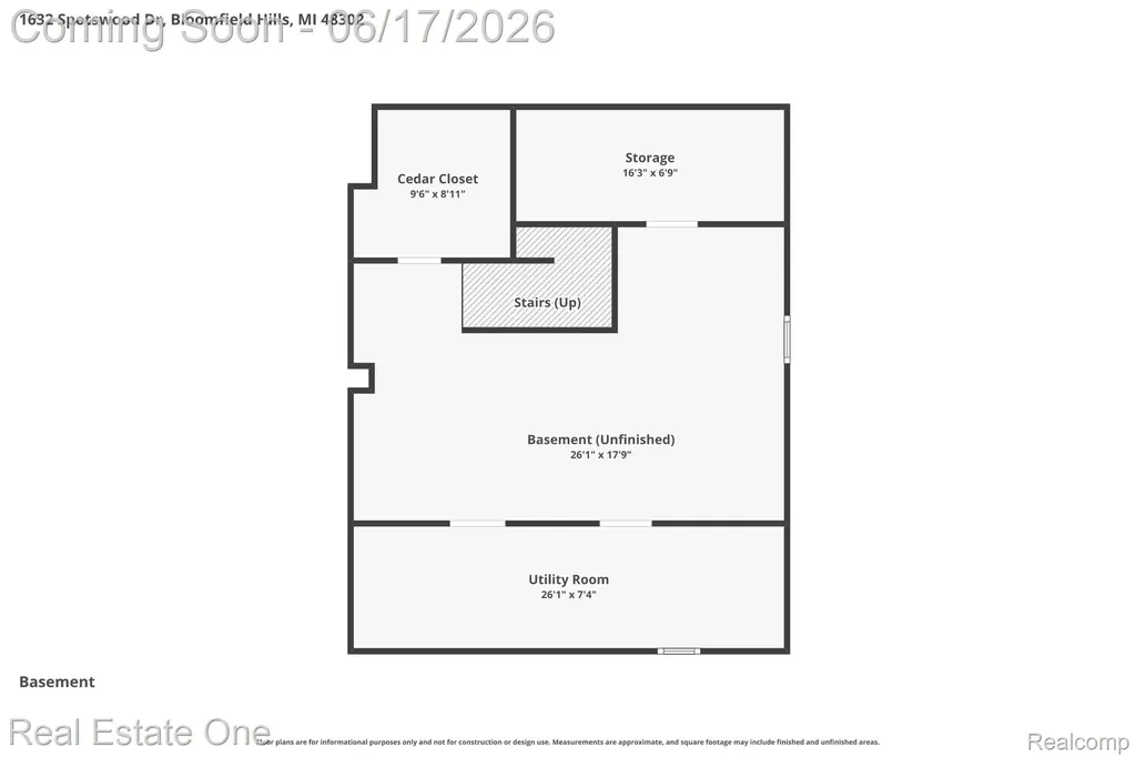 1632 Spotswood Drive Bloomfield Hills City MI 48302